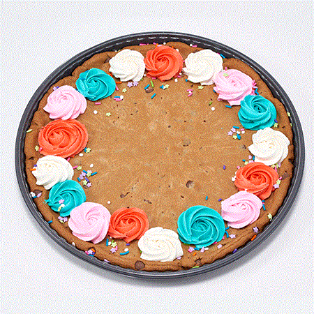 Aruba Blue Rosette Cookie -128