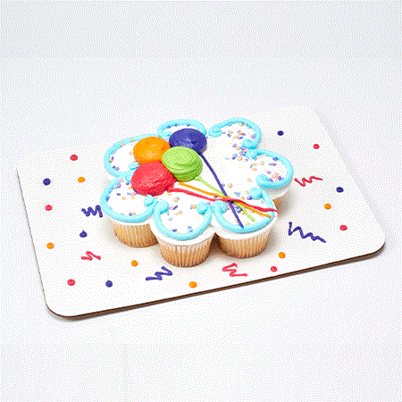 Balloon Cupcake Cake -136