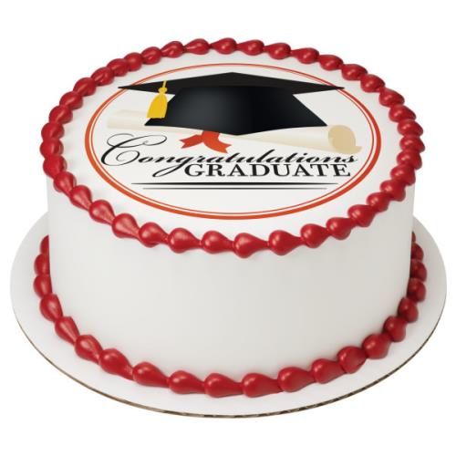 Graduation Cap Round Cake 369