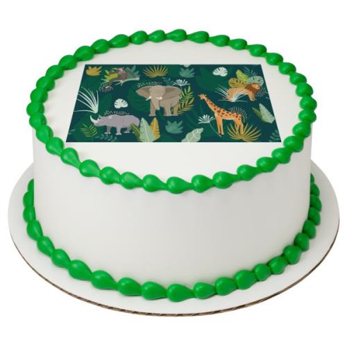 Safari Animals Round Cake 26450